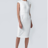 Белое платье-футляр из шелкового крепа LisaPrior